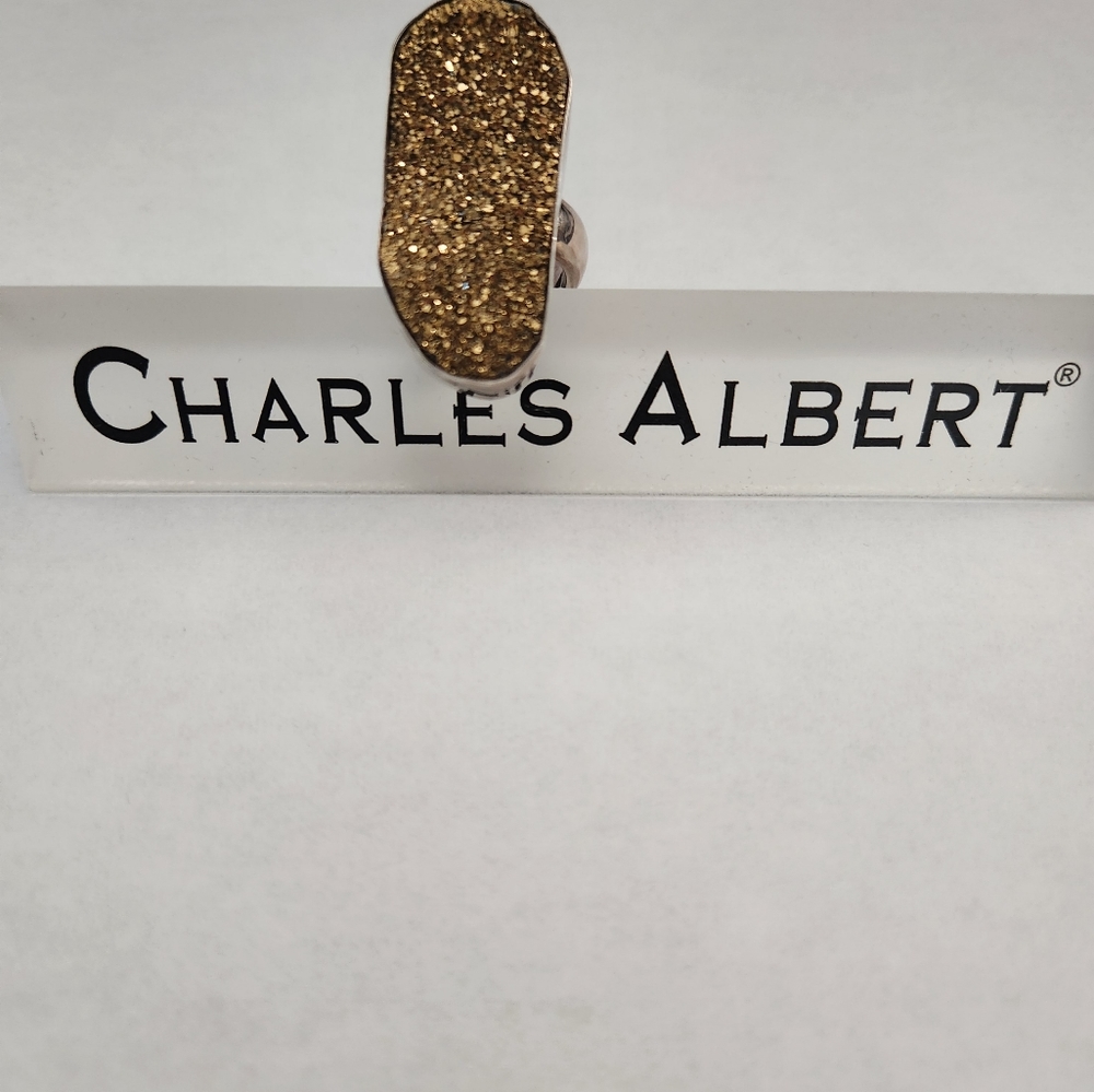 Charles Albert Druzy adjustable ring